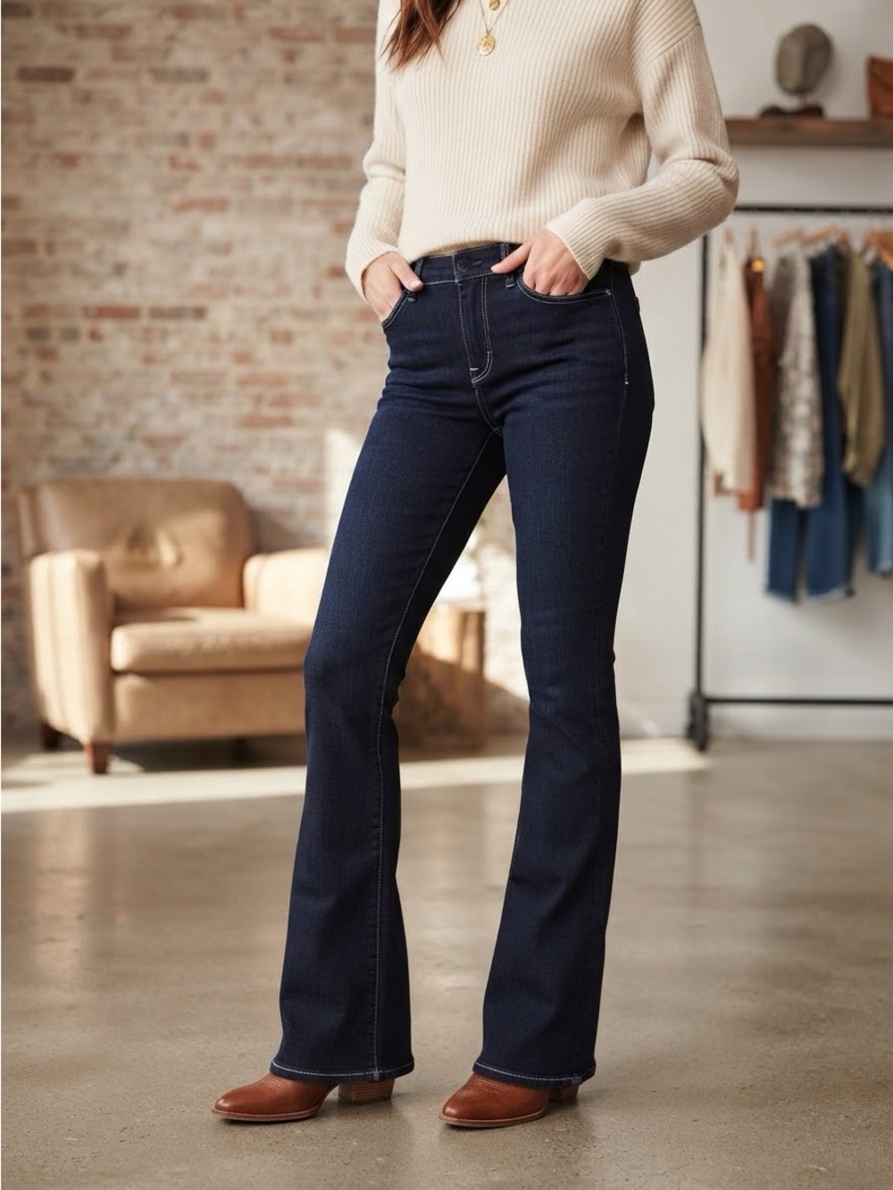 Joe's Jeans Starlet Slim Leg Boot Fit Size 30 - 34”Gina Wash- NWOT